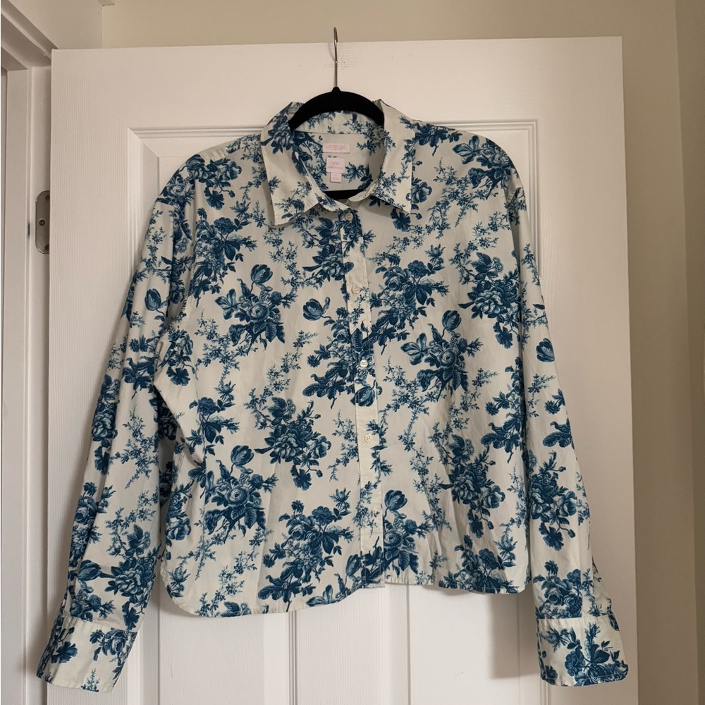 Floral Button-Up Shirt GAP X Love Shack Fancy